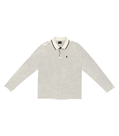 Camisa Polo Manga Longa Diametro Bege