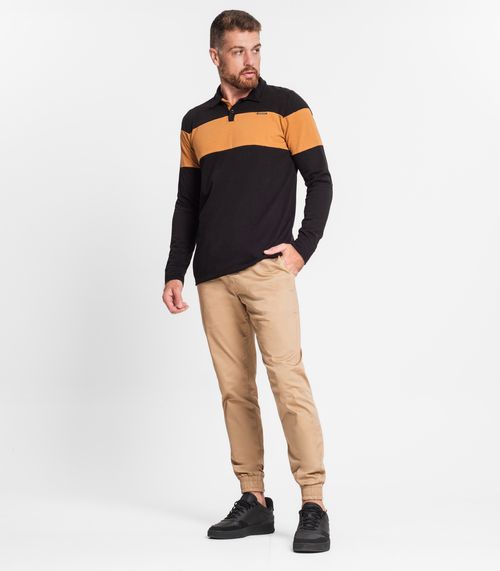 Calça Masculina Em Sarja Twill Diametro Marrom