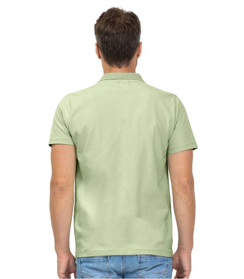 Polo Masculina Com Bolso Cotton Leve Diametro Verde