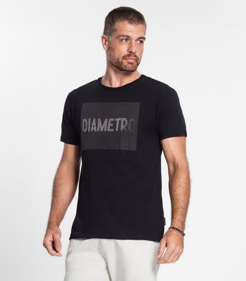Camiseta Masculina Plus Size Diametro Preto