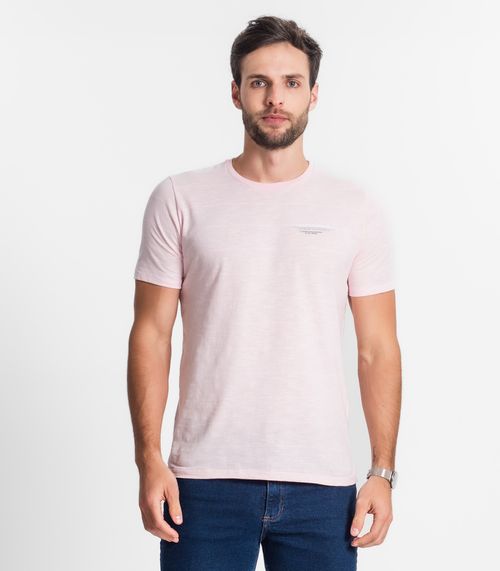 Camiseta Estampada Masculina Diametro Rosa