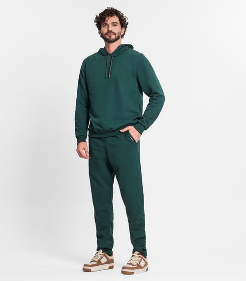 Calça Masculina Plus Size Moletom Premium Diametro Verde