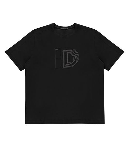 Camiseta Masculina Plus Size Diametro Preto