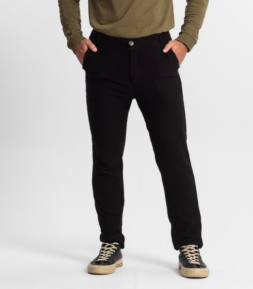 Calça Masculina Em Moletinho Diamentro Preto