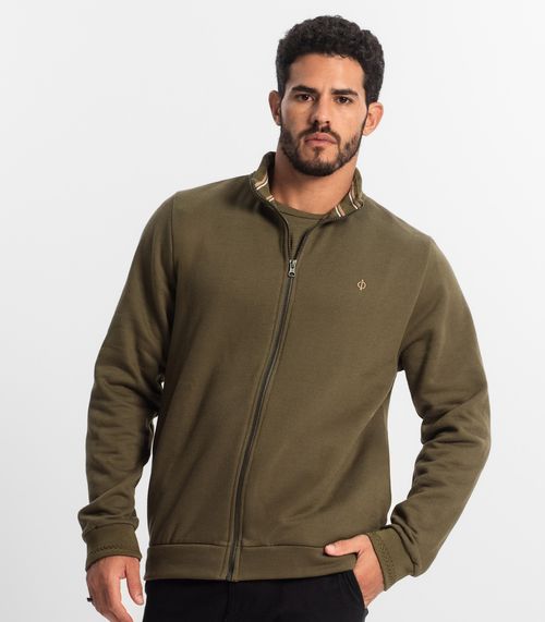 Jaqueta Masculina Em Moletom Diametro Verde