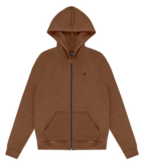 Jaqueta Masculina Plus Moletom Premium Diametro Marrom