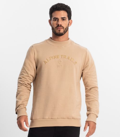 Blusão Masculino Em Moletom Diametro Marrom