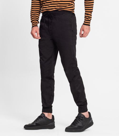 Calça Masculina Em Sarja Twill Diametro Preto