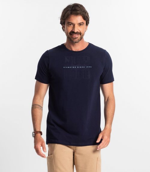 Camiseta Masculina Diametro Azul