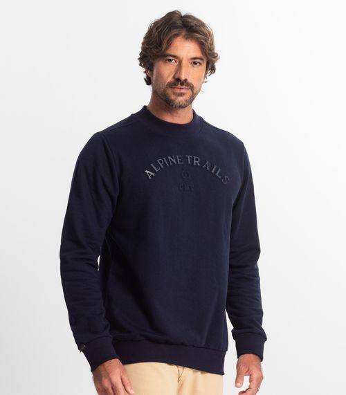 Blusão Masculino Em Moletom Diametro Azul