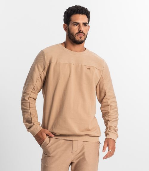 Blusão Masculino Moletom Diametro Marrom