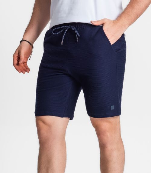 Bermuda Masculina Plus Size Diametro Azul
