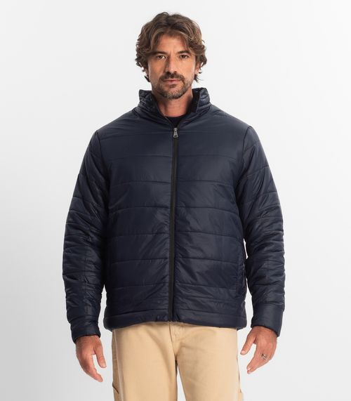 Jaqueta Masculina Em Microfibra Diametro Azul