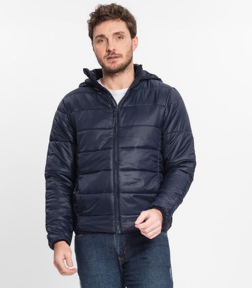 Jaqueta Com Capuz Masculina Diametro Azul