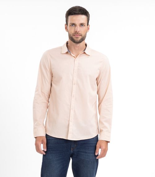 Camisa Masculina Manga Longa Diametro Rosa