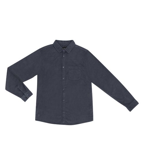 Camisa Masculina Com Bolso Diametro Cinza