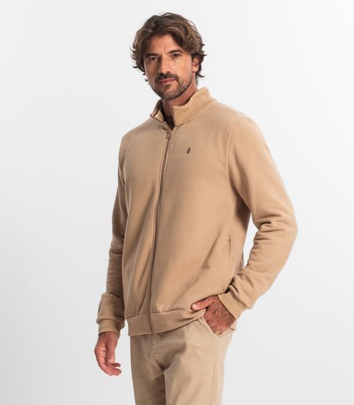 Jaqueta Masculina Em Moletom Diametro Marrom