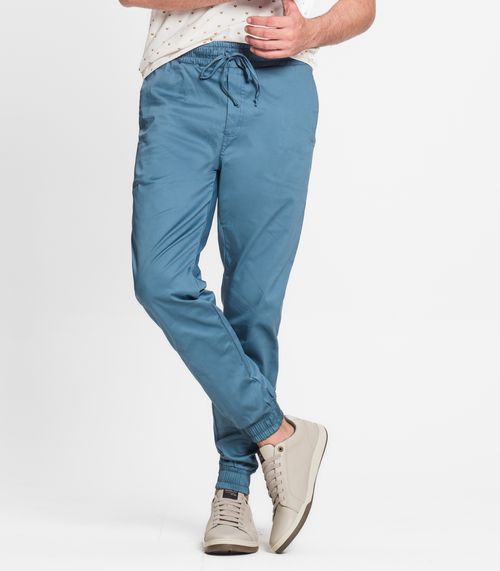 Calça Masculina Em Sarja Twill Diametro Azul
