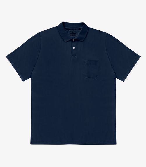 Camisa Polo Plus Size Masculina Diametro Azul