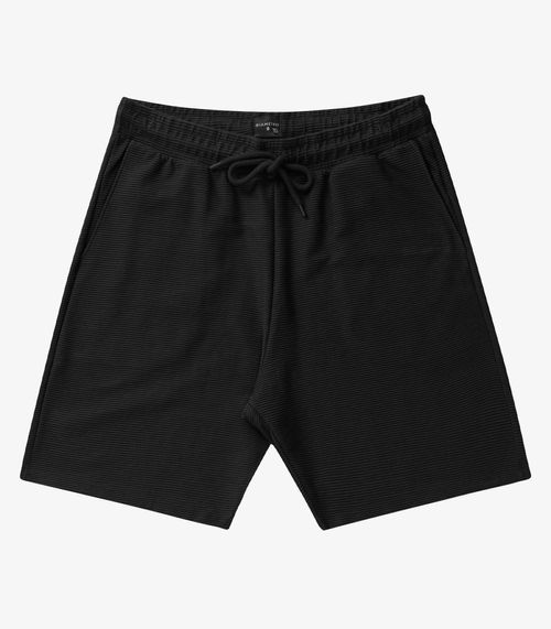 Bermuda Masculina Plus Size Moletinho Diametro Preto