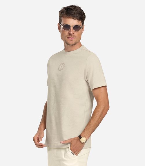 Camiseta Masculina Diametro Bege