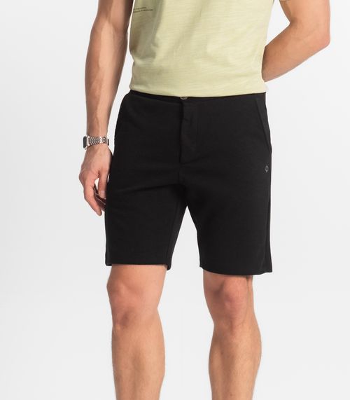 Bermuda Masculina Moletinho Piquet Diametro Preto