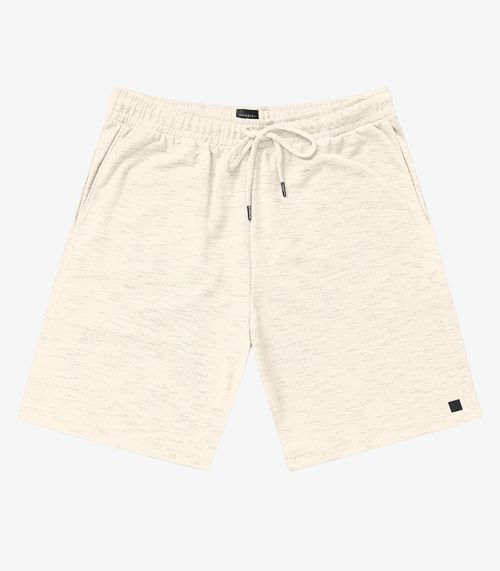 Bermuda Masculina Plus Size Moletinho Diametro Bege