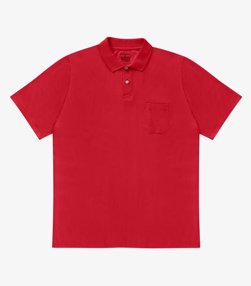 Camisa Polo Plus Size Masculina Diametro Vermelho
