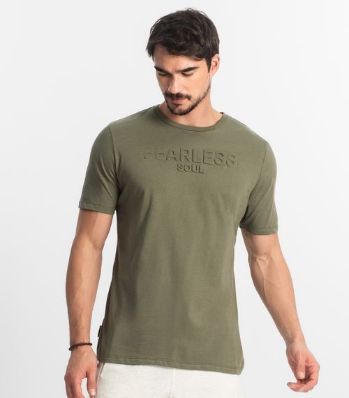 Camiseta Masculina Meia Malha Diametro Verde