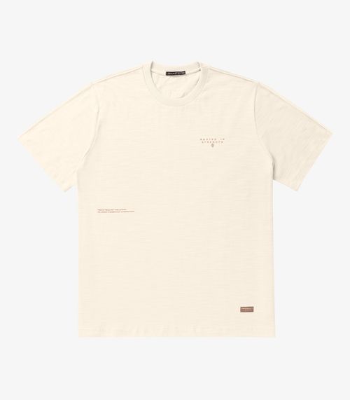 Camiseta Masculina Plus Size Diametro Bege