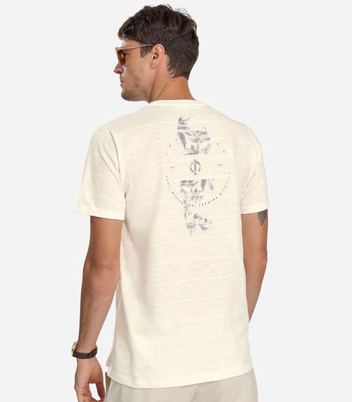 Camiseta Masculina Diametro Bege
