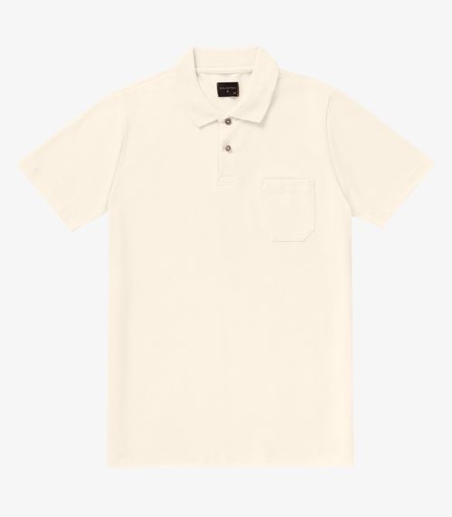 Polo Masculina Pique Diametro Bege