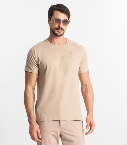Camiseta Básica Masculina Diametro Marrom