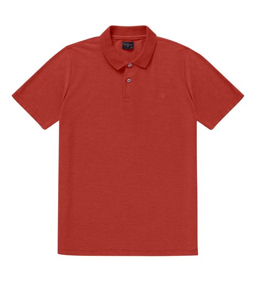 Camisa Polo Básica Masculina Diametro Vermelho