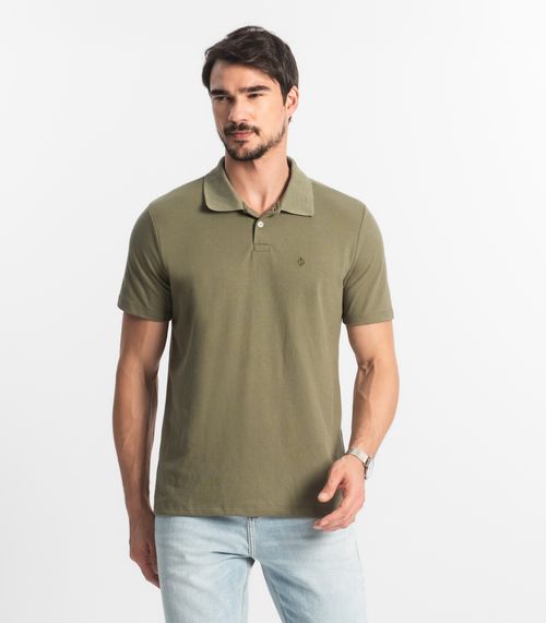 Camisa Polo Básica Masculina Diametro Verde