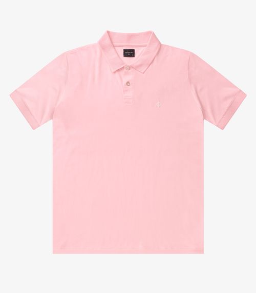 Polo Masculina Cotton Leve Diametro Rosa