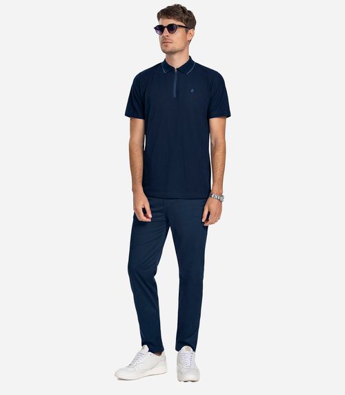 Calça Masculina Em Sarja Twill Diametro Azul