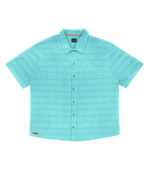 Camisa Plus Size Masculina Diametro Azul