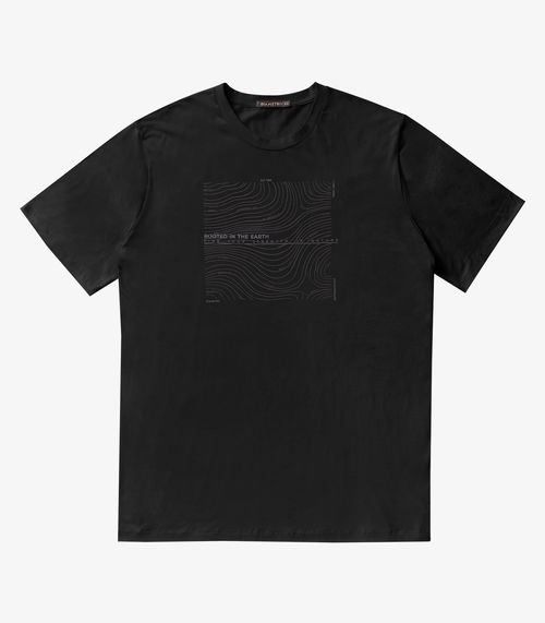 Camiseta Masculina Pus Size Diametro Preto