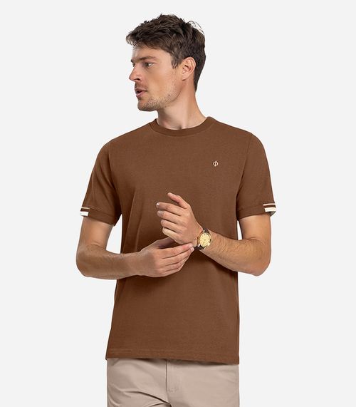 Camiseta Masculina Diametro Marrom