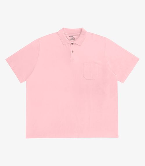 Camisa Polo Plus Size Masculina Diametro Rosa