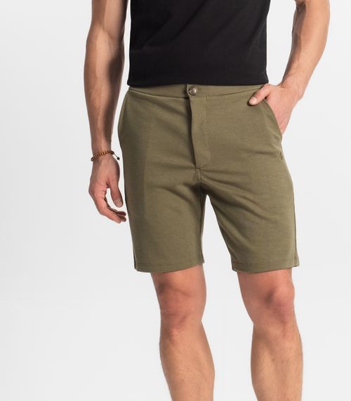 Bermuda Masculina Moletinho Piquet Diametro Verde