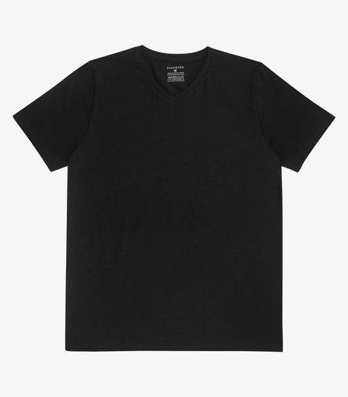 Camiseta Plus Size Masculina Diametro Preto
