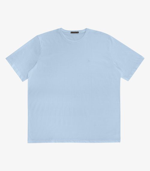 Camiseta Básica Masculina Plus Size Diametro Azul