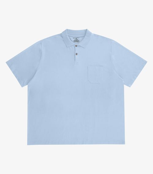 Camisa Polo Plus Size Masculina Diametro Azul