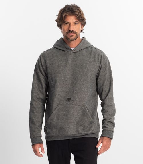 Moletom Masculino Com Capuz Diametro Cinza