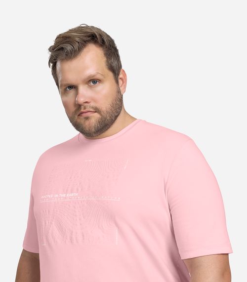 Camiseta Masculina Pus Size Diametro Rosa