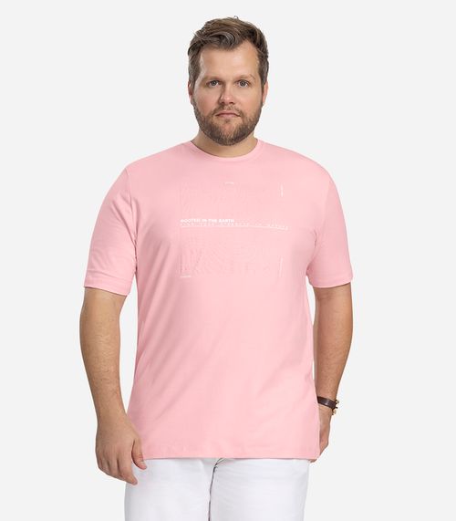 Camiseta Masculina Pus Size Diametro Rosa
