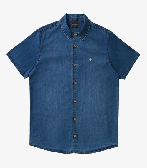 Camisa Masculina Jeans Diametro Azul