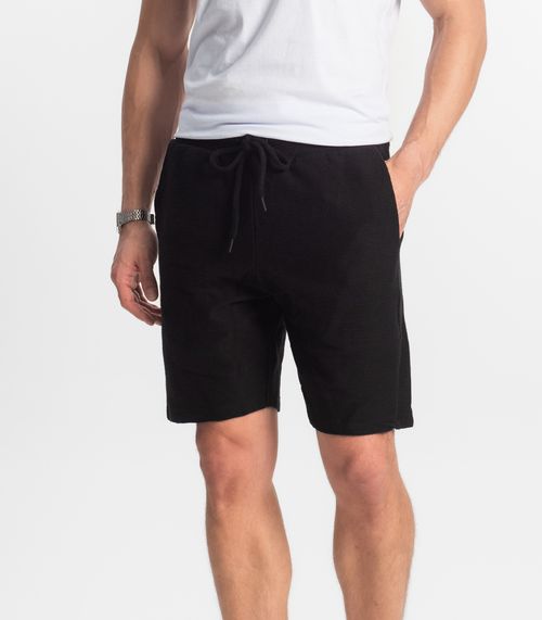 Bermuda Masculina Moletinho Diametro Preto